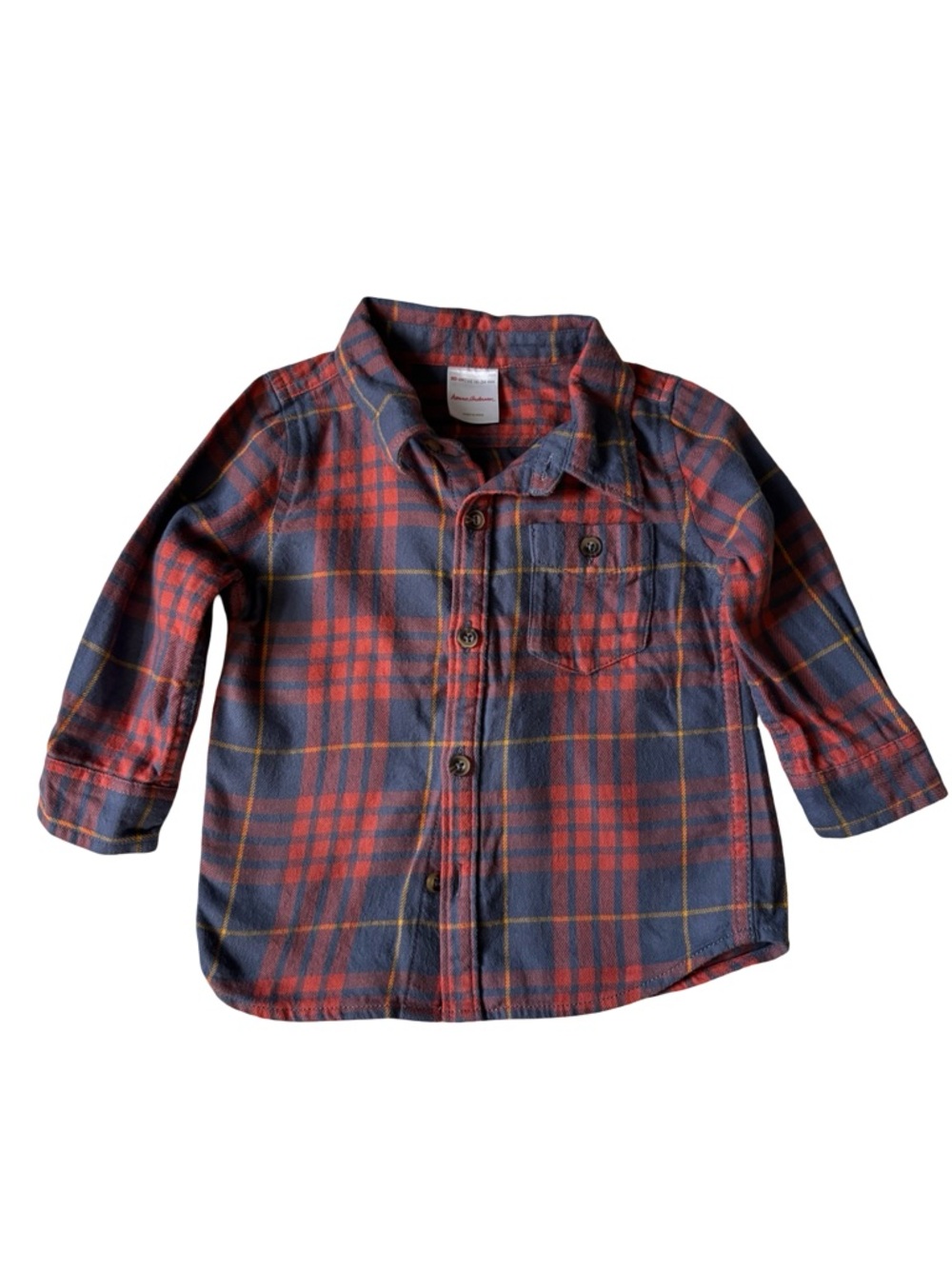 Hanna Andersson red and blue flannel 18-24 months